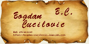 Bogdan Čučilović vizit kartica